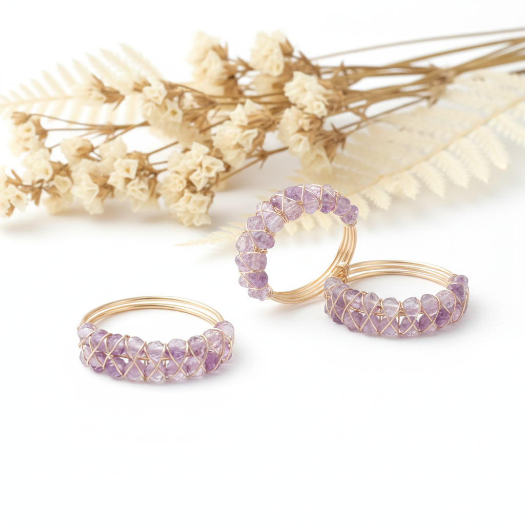 Amethyst Stone Ring