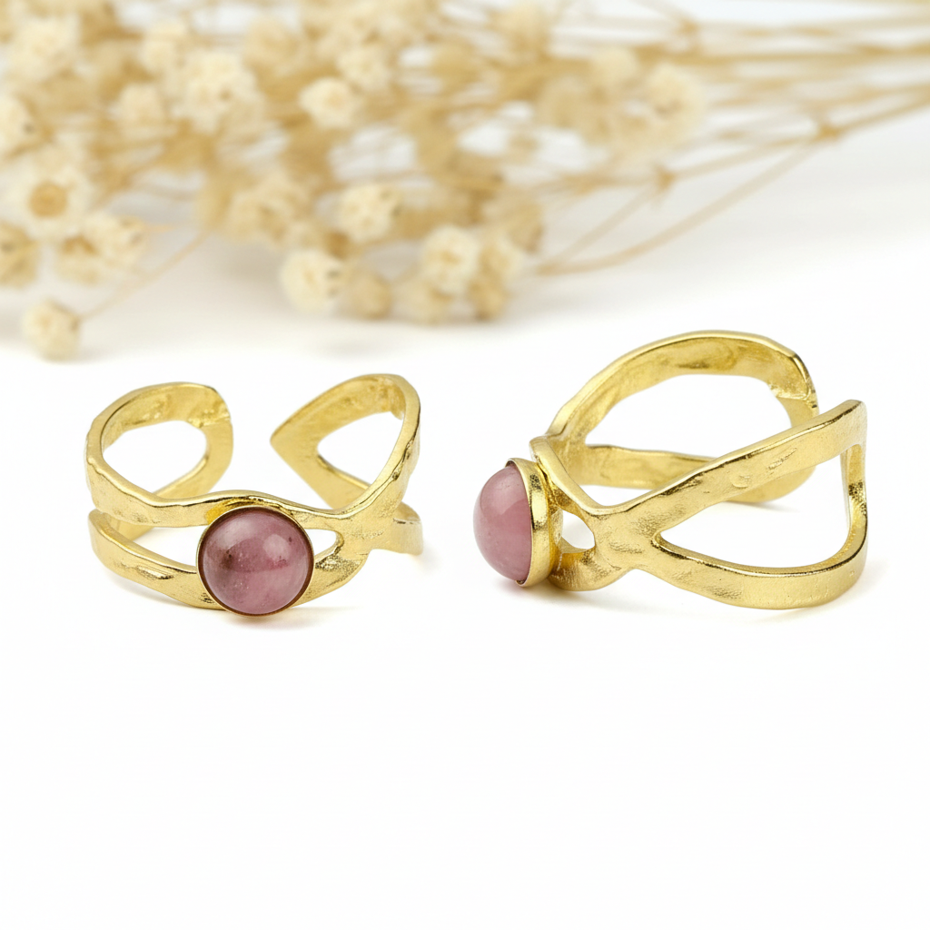 Rhodonite Stone Ring