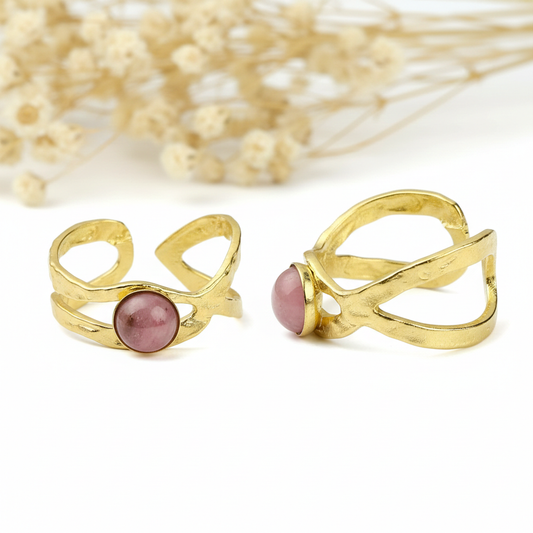Rhodonite Stone Ring