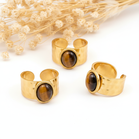 Tiger Eye Stone Ring