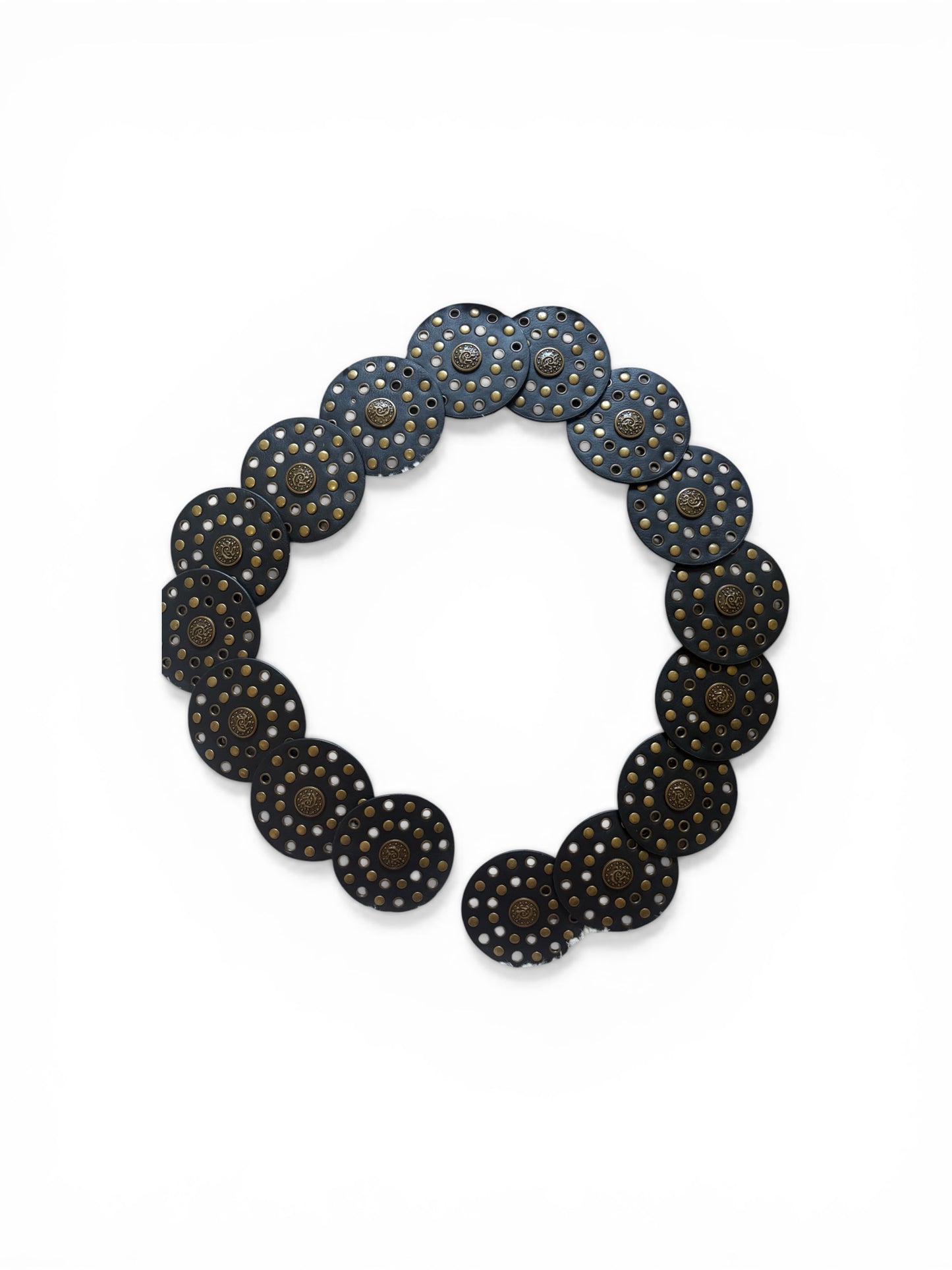 Black and Gold Bohemian adjustable Belt