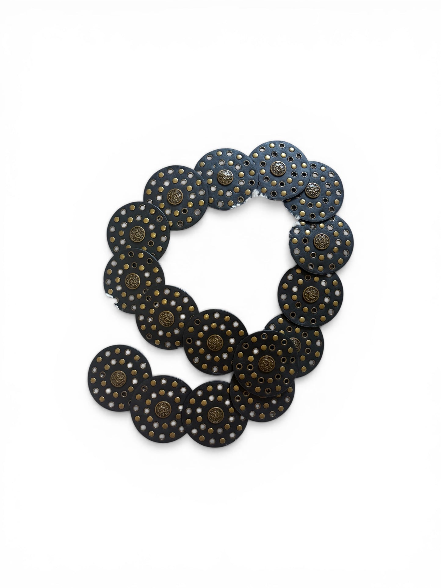 Black and Gold Bohemian adjustable Belt